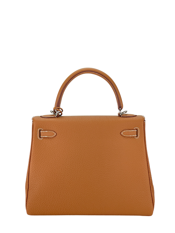 Hermes Kelly 25 Togo Gold Palladium Hardware - BRAND NEW