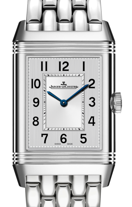 Jaeger-LeCoultre Calibre 822A/2 Reverso Classic Medium Thin 2548120 Silver Guilloche Stainless Steel 40.1 x 24.4mm Manual-Winding BRAND NEW