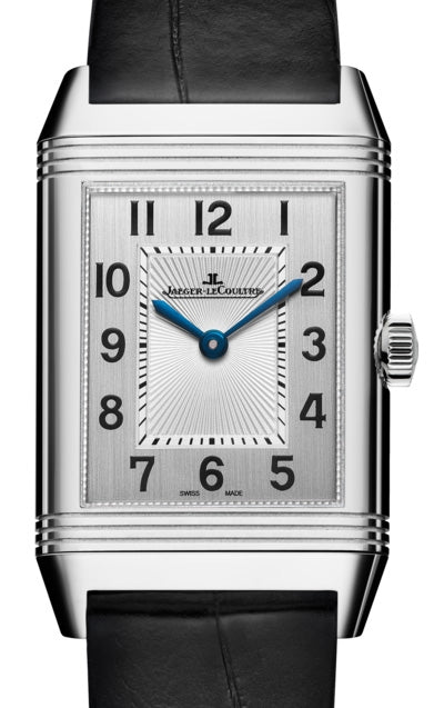 Jaeger-LeCoultre Calibre 822A/2 Reverso Classic Medium Thin 2548520 Silver Guilloche Stainless Steel Leather 40.1 x 24.4mm Manual-Winding BRAND NEW