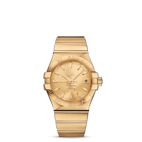 OMEGA 123.50.38.21.58.001 CONSTELLATION CO-AXIAL 38mm YELLOW GOLD - BRAND NEW