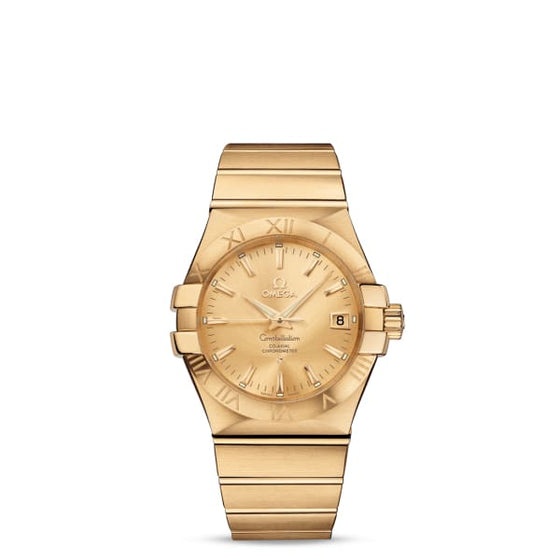 OMEGA 123.55.38.21.52.008 CONSTELLATION CO-AXIAL 38mm YELLOW GOLD - BRAND NEW