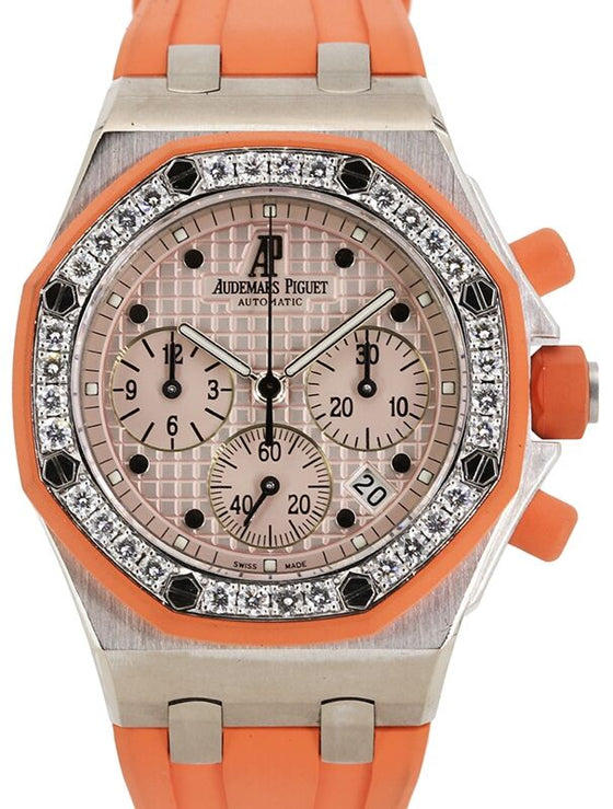 Audemars Piguet Royal Oak Offshore Selfwinding Chronograph 37 mm 25986CK.ZZ.D065CA.02 White Gold/Diamonds Silver