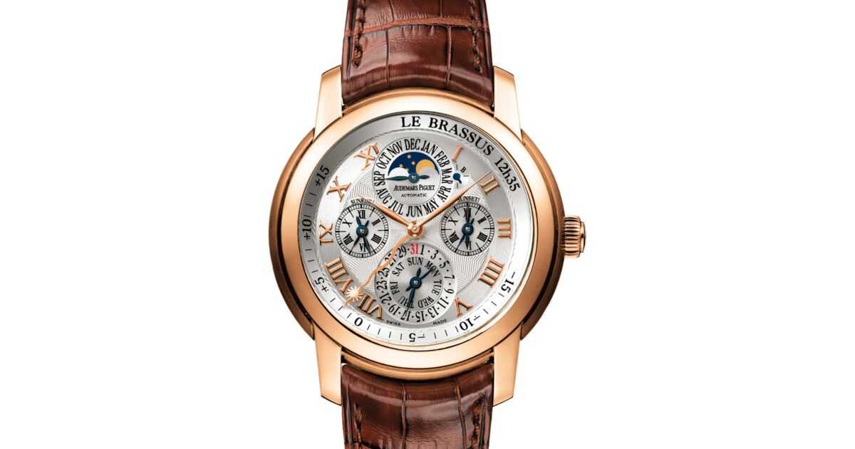 Audemars Piguet 26003OR.OO.D088CR.01 Jules Audemars Equation Of Time 43mm Silver Roman Perpetual Calendar Rose Gold Leather BRAND NEW