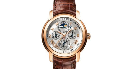 Audemars Piguet 26003OR.OO.D088CR.01 Jules Audemars Equation Of Time 43mm Silver Roman Perpetual Calendar Rose Gold Leather BRAND NEW