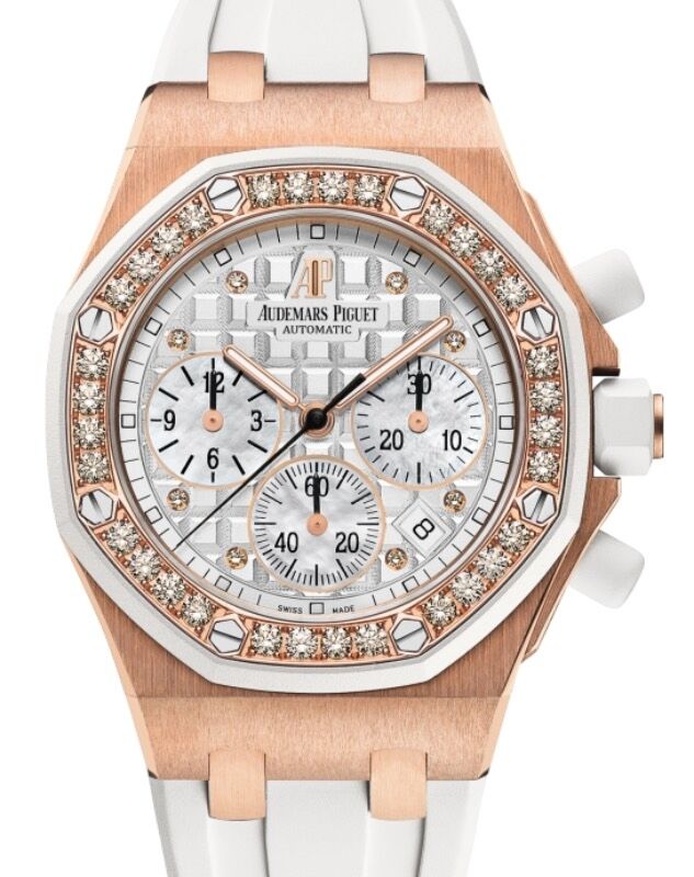 Audemars Piguet Offshore Selfwinding Chronograph 37 mm 26048OK.ZZ.D010CA.01-12 Rose Gold White