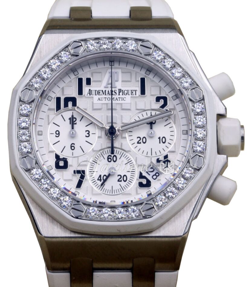 Audemars Piguet Ladies Royal Oak Offshore 37 mm 26048SK.ZZ.D010CA.01 Steel White