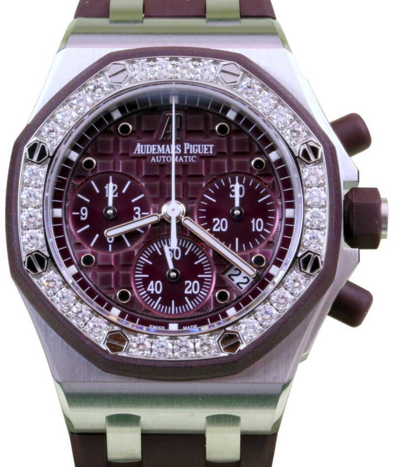 Audemars Piguet Ladies Offshore Selfwinding Chronograph 37 mm 26048SK.ZZ.D066CA.01 Steel Purple