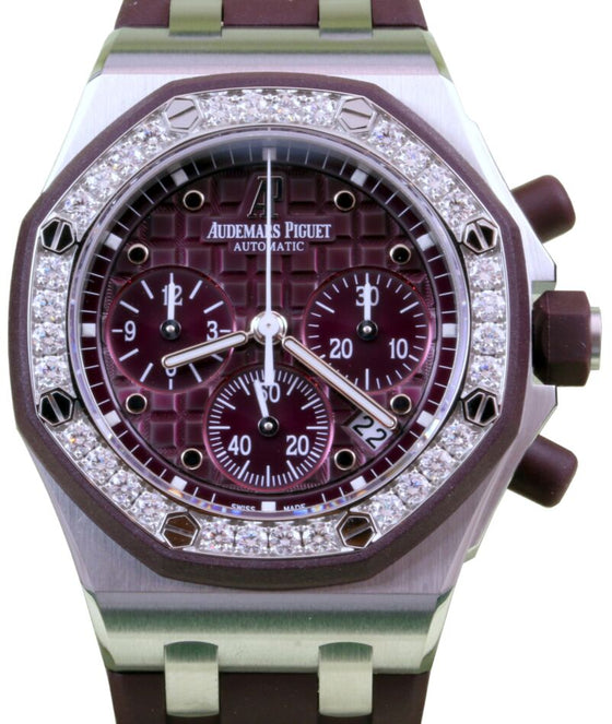 Audemars Piguet Ladies Offshore Selfwinding Chronograph 37 mm 26048SK.ZZ.D066CA.01 Steel Purple
