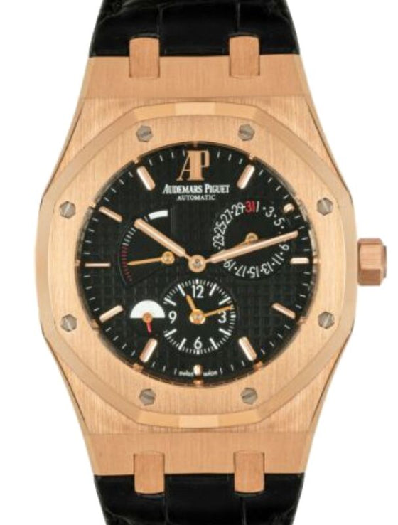 Audemars Piguet Royal Oak Dual Time 39 mm 26120OR.OO.D002CR.01 Rose Gold Black