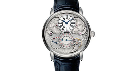 Audemars Piguet 26153PT.OO.D028CR.01 Jules Audemars Chronometer With Audemars Piguet Escapement 46mm White Enamel Roman Chronometer Platinum Leather BRAND NEW