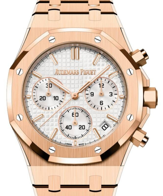 Audemars Piguet Royal Oak 41 mm 26240OR.OO.1320OR.03 Rose Gold Silver
