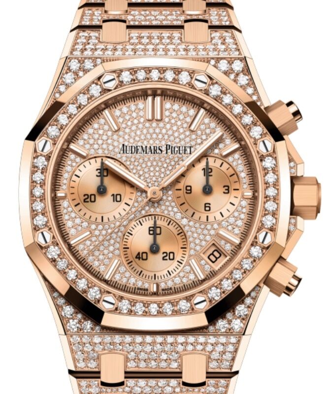 Audemars Piguet Royal Oak 41 mm 26242OR.ZZ.1322OR.02 Rose Gold/Diamonds Diamond Pave