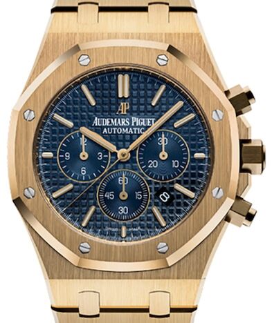 Audemars Piguet Royal Oak 41 mm 26320BA.OO.1220BA.02-1 Yellow Gold Blue