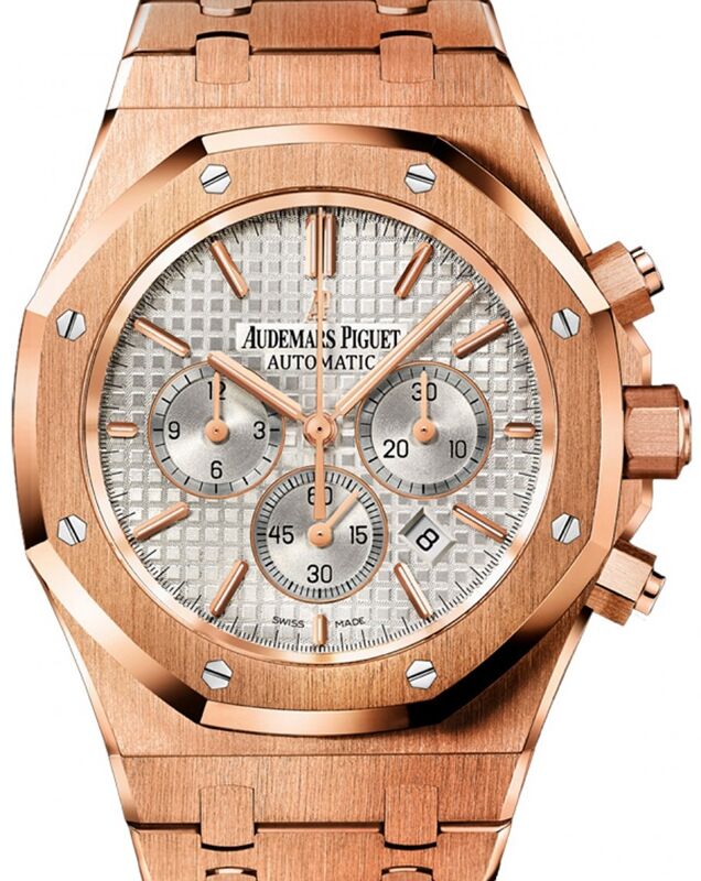 Audemars Piguet Royal Oak 41 mm 26320OR.OO.1220OR.02 Rose Gold Silver
