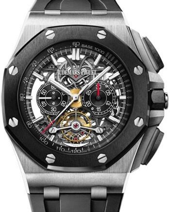 Audemars Piguet Royal Oak Offshore Tourbillon Chronograph Openworked 44 mm 26348IO.OO.A002CA.01 Titanium Analog