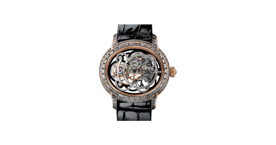 Audemars Piguet 26381OR.ZZ.D102CR.01 Millenary Onyx Baguette-Set 45mm Black Baguette Diamond Set Arabic Rose Gold Leather BRAND NEW