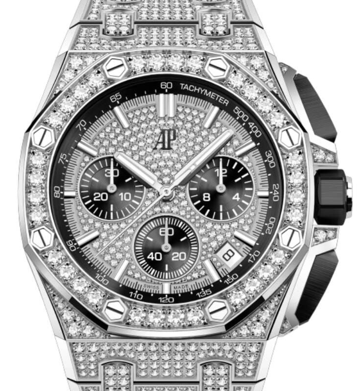 Audemars Piguet Royal Oak Offshore 43 mm 26423BC.ZZ.2100BC.01 White Gold/Diamonds Diamond Pave