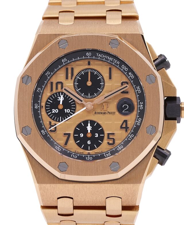 Audemars Piguet Offshore Selfwinding Chronograph 42 mm 26470ORB1 Rose Gold Champagne