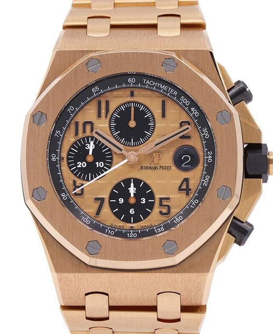 Audemars Piguet Offshore Selfwinding Chronograph 42 mm 26470ORB1 Rose Gold Champagne