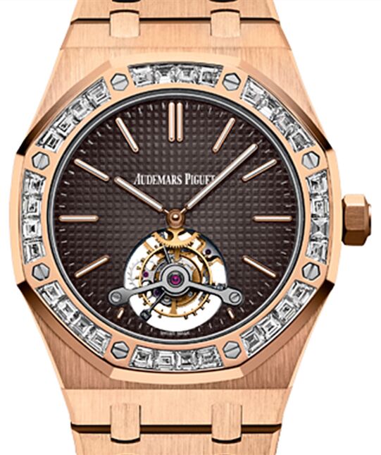 Audemars Piguet Royal Oak Tourbillon Extra-Thin 41 mm 26516OR.ZZ.1220OR.01 Rose Gold/Diamonds Analog