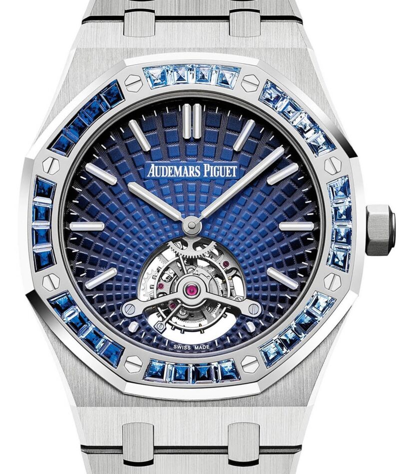 Audemars Piguet Royal Oak Tourbillon Extra-Thin 41 mm 26521PT.YY.1220PT.01 Platinum Blue