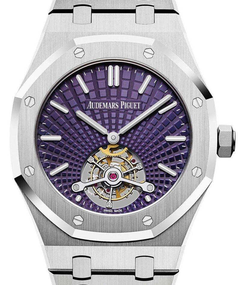 Audemars Piguet Royal Oak Tourbillon Extra-Thin 41 mm 26522ST.OO.1220ST.01 Steel Purple