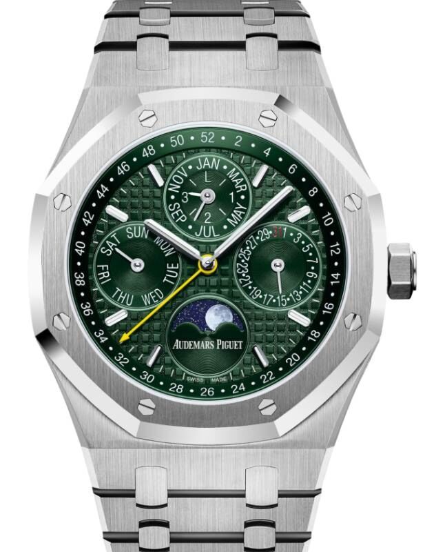 Audemars Piguet Royal Oak Perpetual Calendar Limited Edition For Unique Timepieces 41 mm 26606ST.OO.1220ST.01 Steel Green