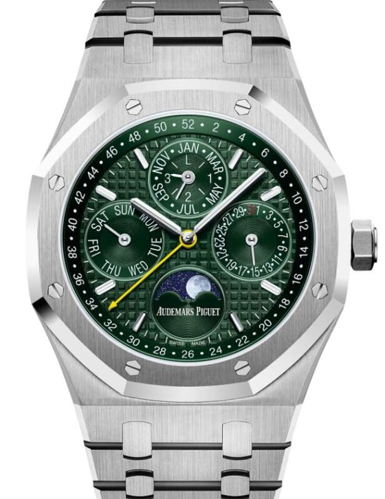 Audemars Piguet Royal Oak Perpetual Calendar Limited Edition For Unique Timepieces 41 mm 26606ST.OO.1220ST.01 Steel Green