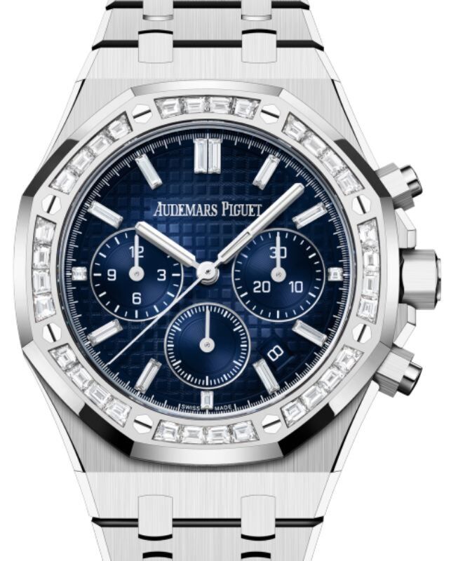Audemars Piguet Royal Oak 38 mm 26715BC.ZZ.1356BC.01 White Gold Blue