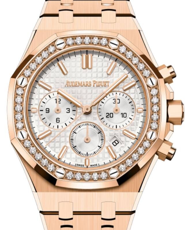 Audemars Piguet Royal Oak 38 mm 26715OR.ZZ.1356OR.01 Rose Gold Silver