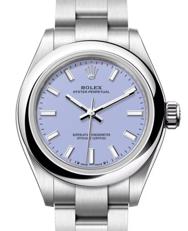 Rolex Oyster Perpetual 28 mm 276200LAV Steel Luminous