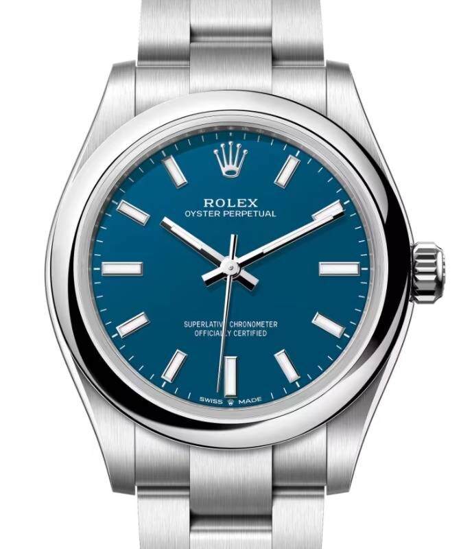 Rolex Oyster Perpetual 31 mm 277200NBLU Steel Luminous