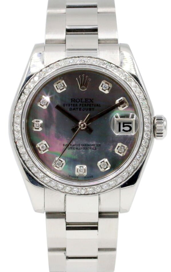 Rolex Datejust Lady 31 31 mm 278240AMP Steel/White Gold/Diamonds Black Mother of Pearl