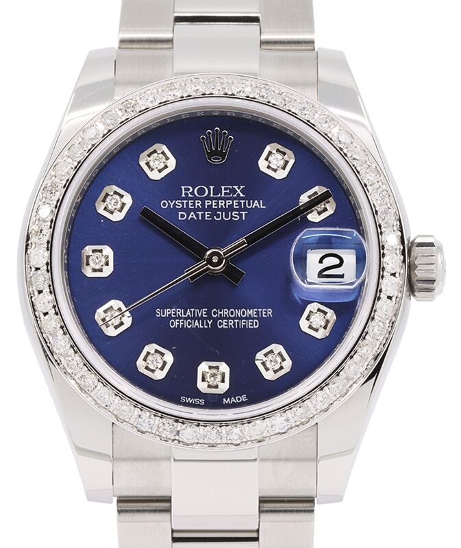 Rolex Datejust Lady 31 31 mm 278240BLUDO Steel/White Gold/Diamonds Blue