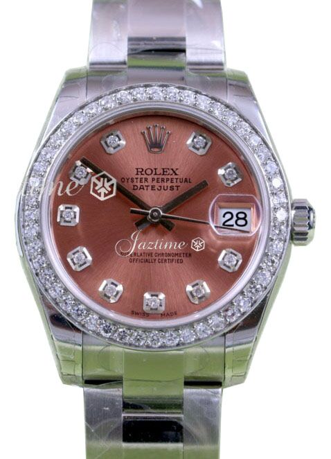 Rolex Datejust Lady 31 31 mm 278240PDBO Steel/White Gold/Diamonds Pink