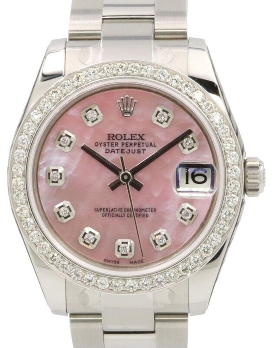 Rolex Datejust Lady 31 31 mm 278240PDO Steel/White Gold/Diamonds Pink