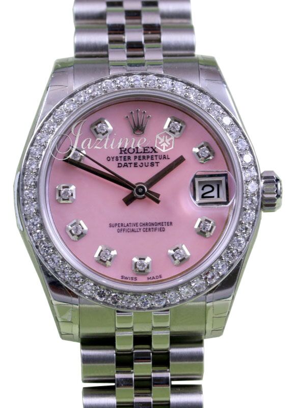 Rolex Datejust Lady 31 31 mm 278240PMOPDBJ Steel/White Gold/Diamonds Pink