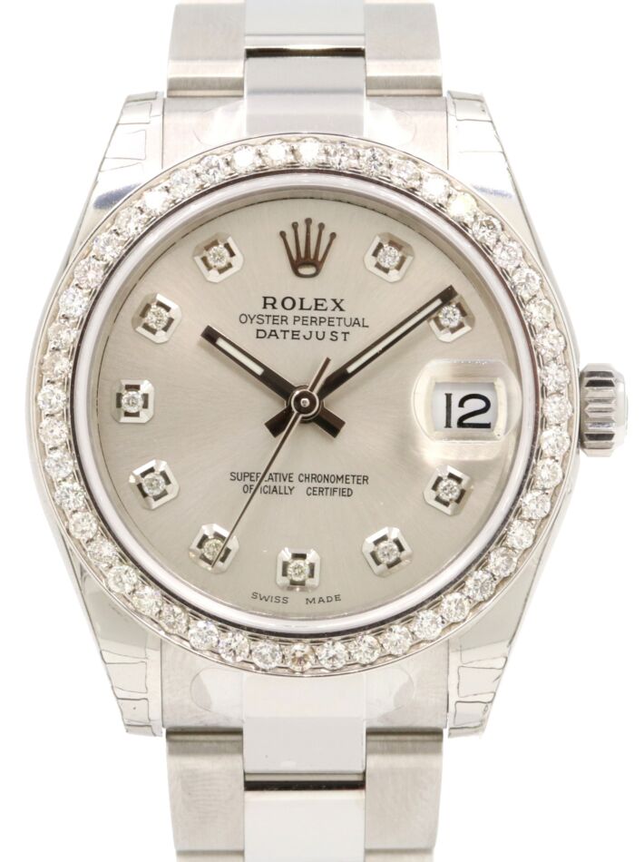 Rolex Datejust Lady 31 31 mm 278240SDBO Steel/White Gold/Diamonds Silver