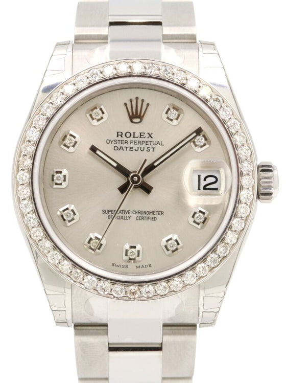 Rolex Datejust Lady 31 31 mm 278240SDBO Steel/White Gold/Diamonds Silver