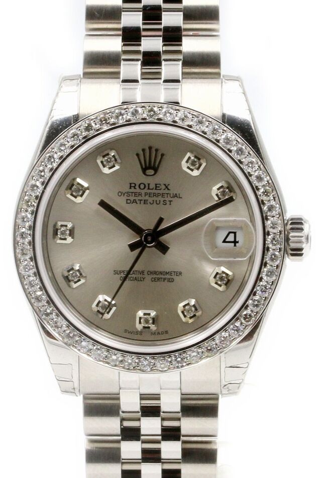 Rolex Datejust Lady 31 31 mm 278240SMOPJ Steel/White Gold/Diamonds Silver