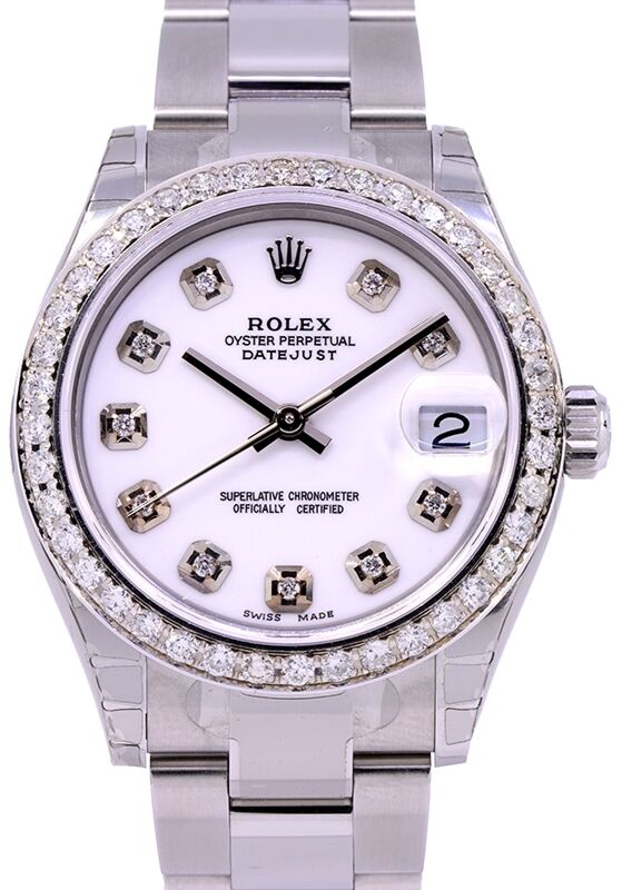 Rolex Datejust Lady 31 31 mm 278240WDBO Steel/White Gold/Diamonds White
