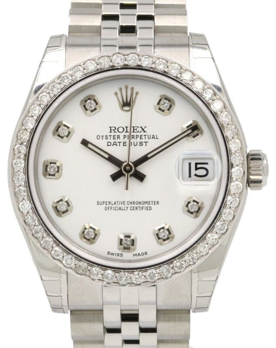 Rolex Datejust Lady 31 31 mm 278240WHTD Steel/White Gold/Diamonds White