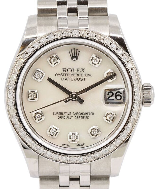 Rolex Datejust 31 mm 278240WHTMOPJ Steel/White Gold/Diamonds White Mother of Pearl