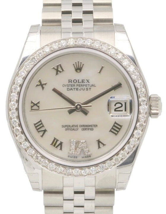 Rolex Datejust Lady 31 31 mm 278240WMOPD6 Steel/White Gold/Diamonds White Mother of Pearl