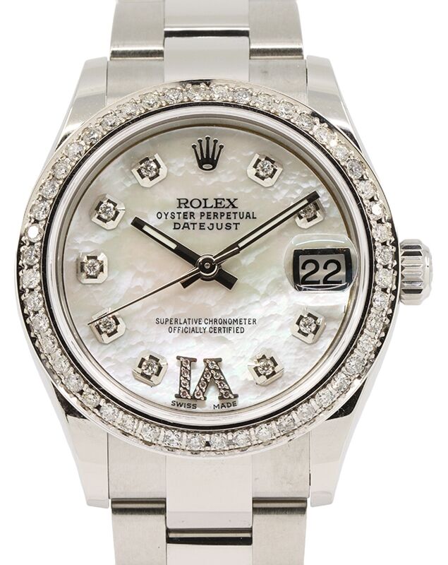 Rolex Datejust Lady 31 31 mm 278240WRDVIDBO Steel/White Gold/Diamonds White Mother of Pearl