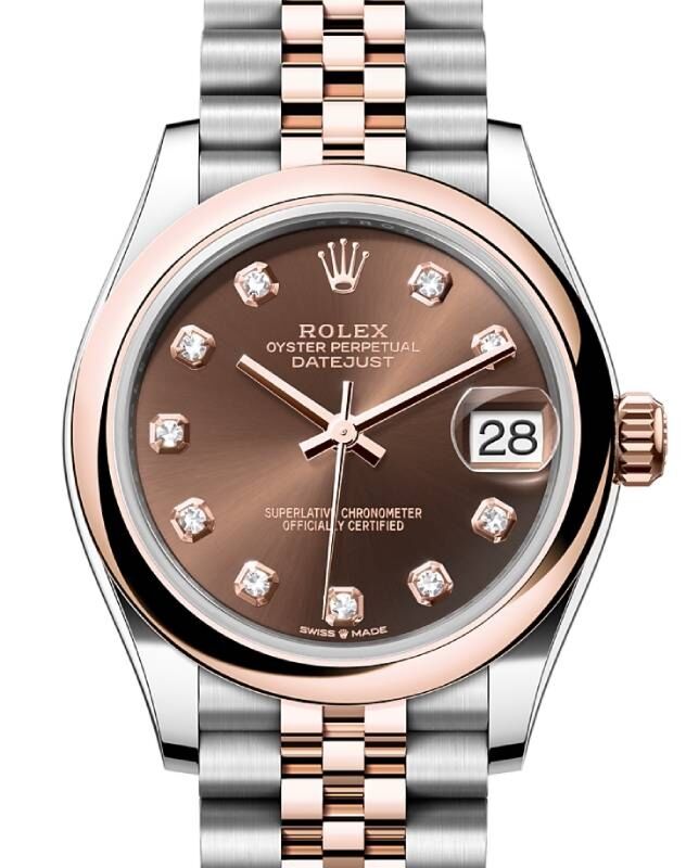 Rolex Lady-Datejust 31 31 mm 278241CDJ Steel/Rose Gold Chocolate