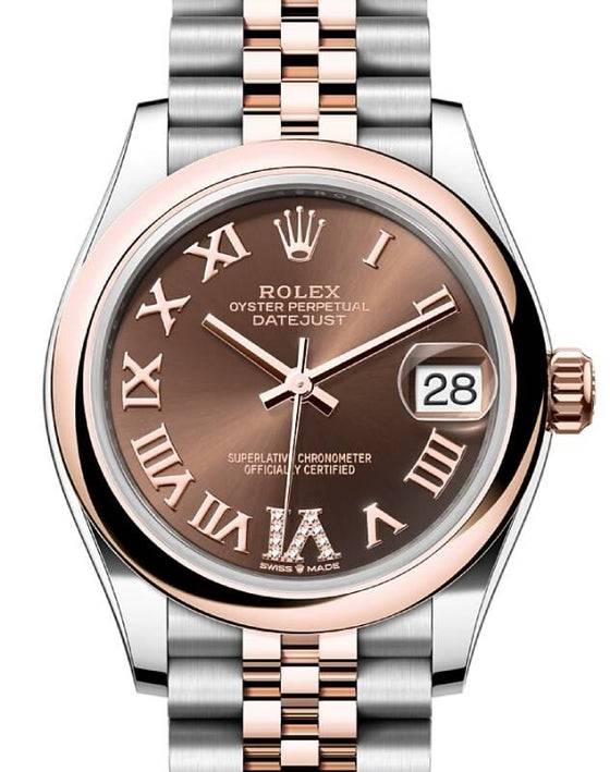 Rolex Lady-Datejust 31 31 mm 278241CRDVIJ Steel/Rose Gold Chocolate