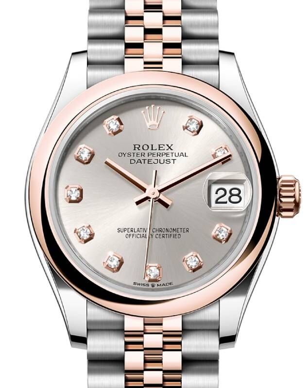 Rolex Lady-Datejust 31 31 mm 278241SDJ Steel/Rose Gold Silver