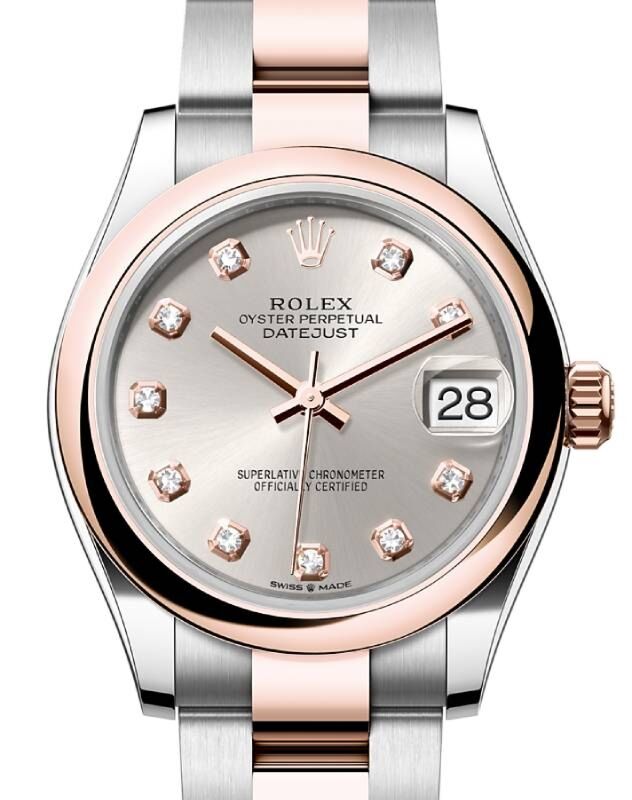 Rolex Lady-Datejust 31 31 mm 278241SDO Steel/Rose Gold Silver