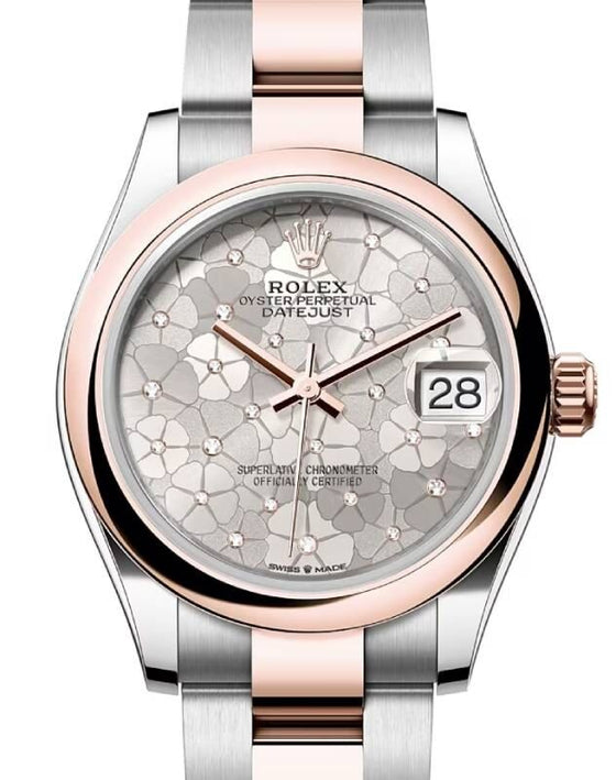 Rolex Lady-Datejust 31 31 mm 278241SVFLOMDO Steel/Rose Gold Silver